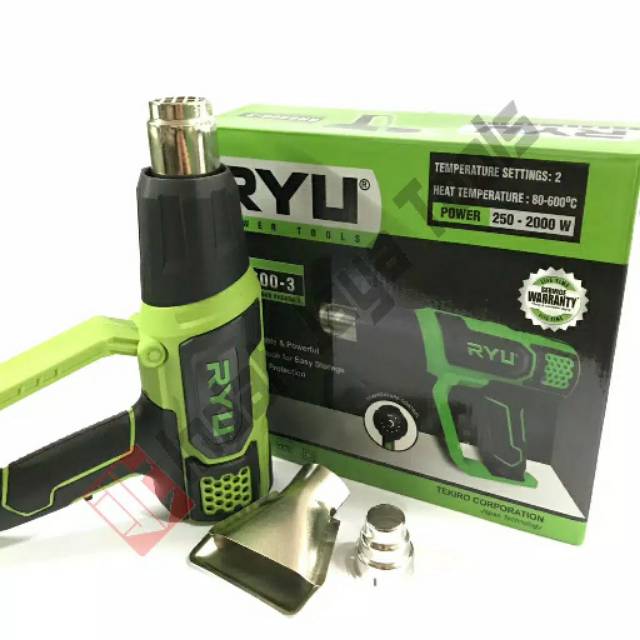 RYU RHG600-3 Hot Air Heat Gun - Hot Gun Blower Pemanas