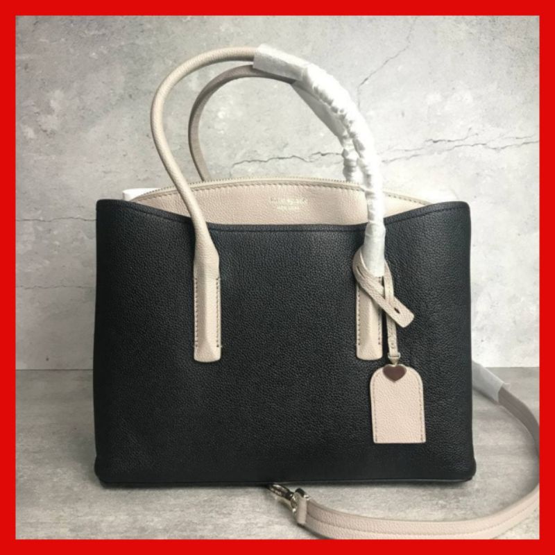 Jual Tas Wanita Kate Spade KS Margaux Large Satchel Bag Color Black (DB ORI). Branded Original