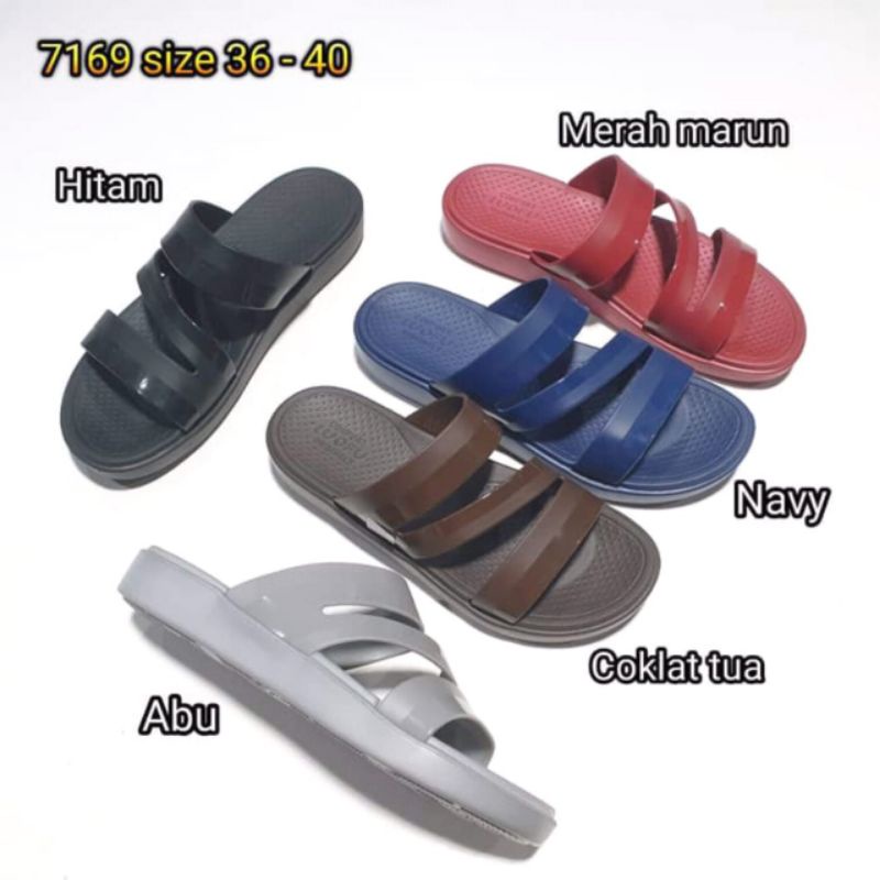 sandal luofu slop wanita