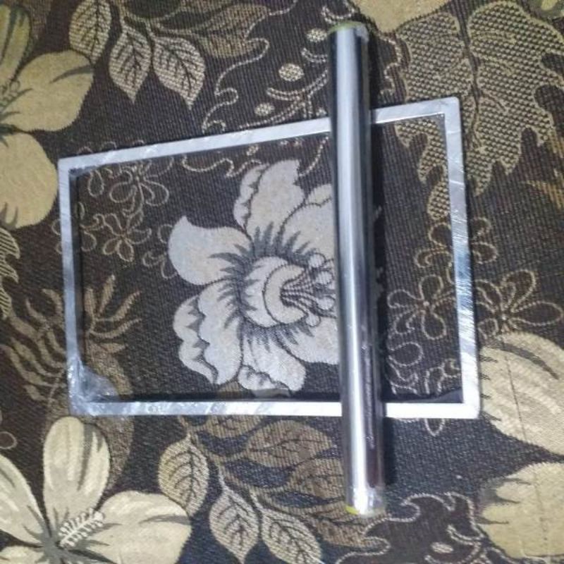 Bingkai Perata Adonan Kue Kering Stainless Ukuran 20 x 30 CM / alat perata adonan kue kering nastar