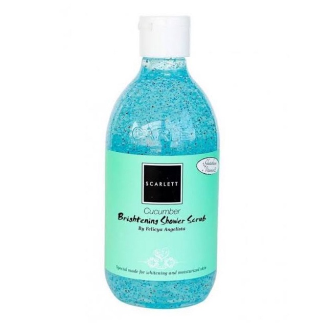 SCARLETT BRIGHTENING SHOWER SCRUB CUCUMBER