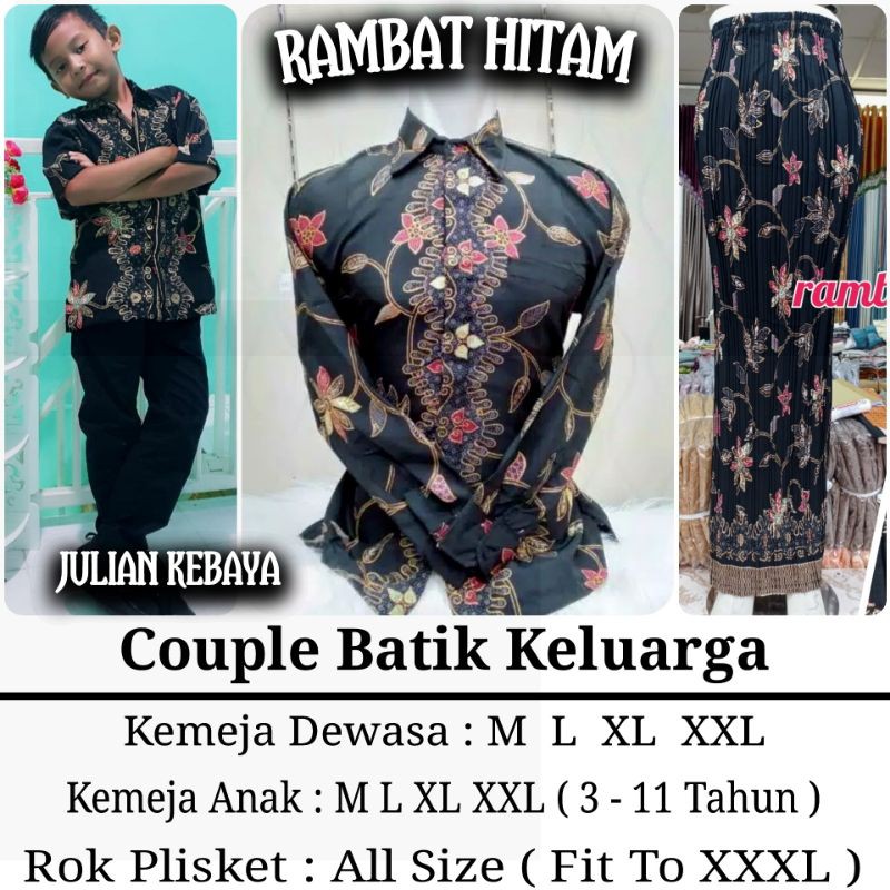 Cuci Gudang Couple / Couple Batik Keluarga / Couple Batik Terbaru / Rok Plisket / Kemeja Batik Anak Cowok Modern KjebpzmH9w1mVO