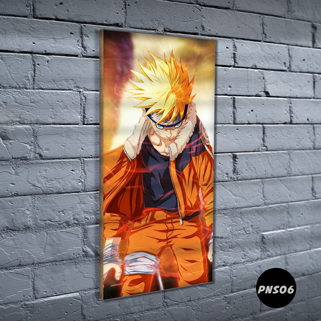 Poster Kayu Naruto / Dekorasi Rumah /Poster murah/ Anime / desain / 2021 / gambar / PNS-PNS06