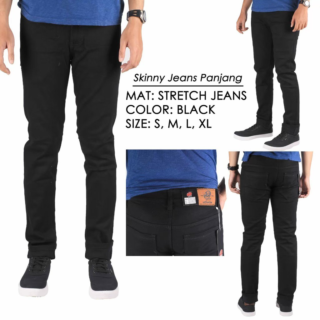 CELANA JEANS STRETCH PENCIL PRIA SKINY