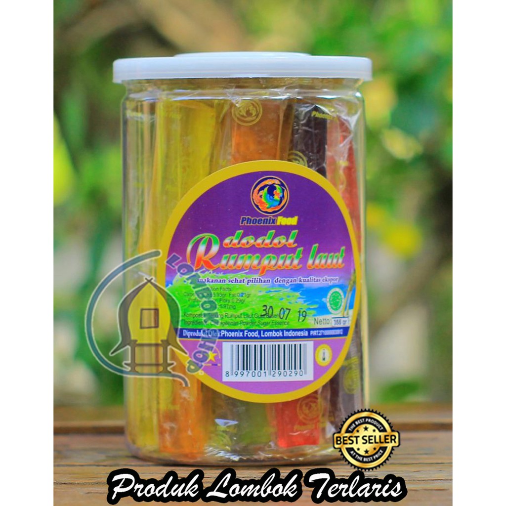 

Dodol Rumput Laut Khas Lombok 355 Gram Toples