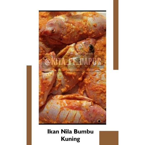 

Ikan Nila Bumbu Kuning Frozen-1 Kilogram FREE SAMBEL