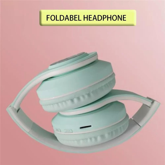 HEADSET BANDO BLUETOOTH INPODS IBOOM MACARON B39 LED BISA SLOT MEMORY