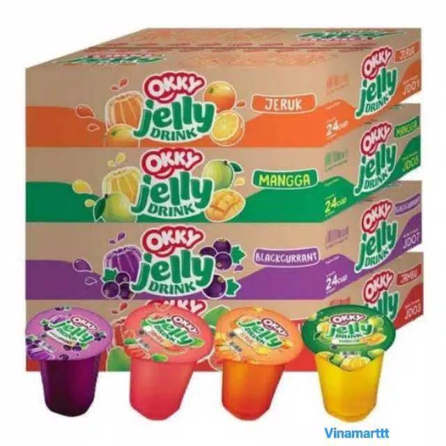 

Okky Jelly Drink MANGGA I JERUK I BLACKCURRANT I JAMBU 150 Ml / 24