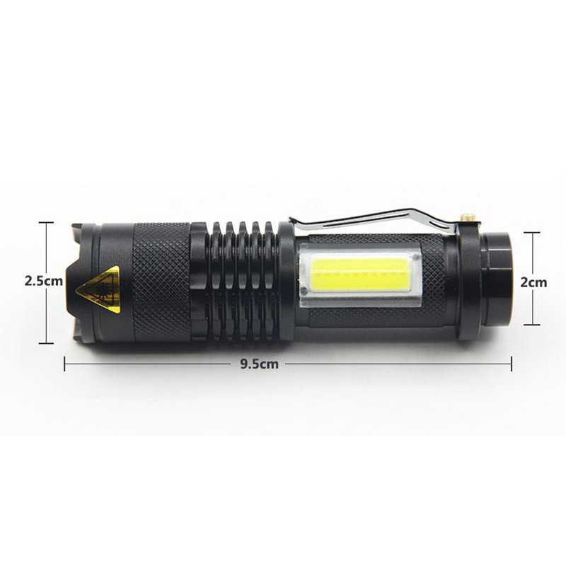 TaffLED COB Senter LED 3800 Lumens Waaterproof Pocketman Zoomable - P1