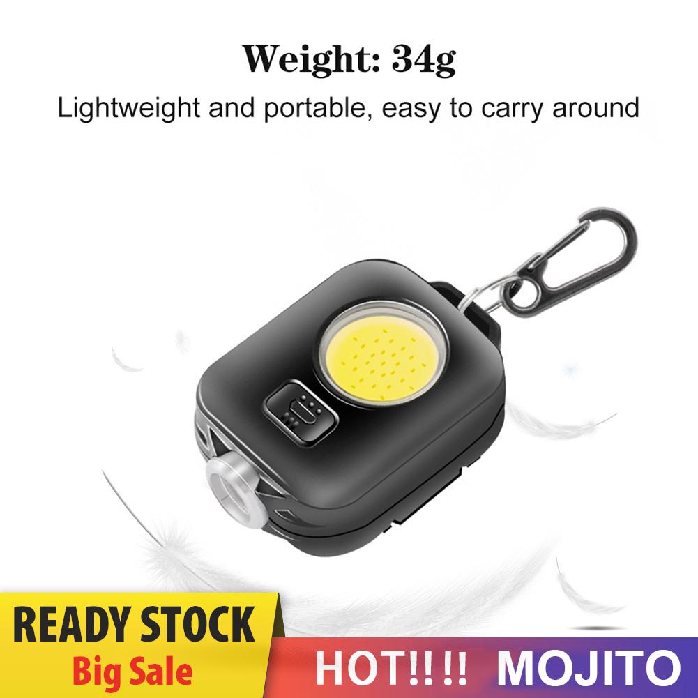 Lampu Senter LED COB Anti Air Dengan Gantungan Kunci Untuk Darurat
