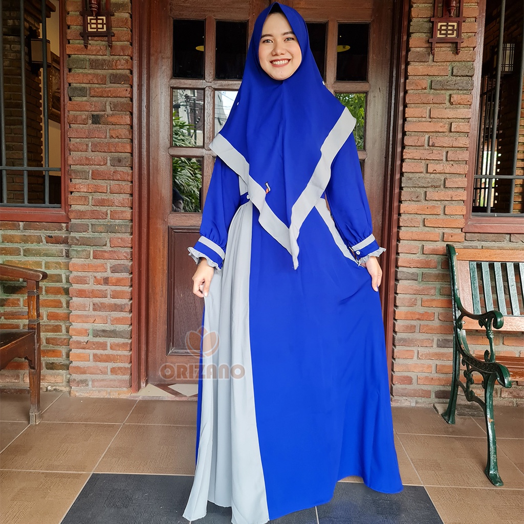 Baju Gamis Wanita Dewasa Set Aulia Mom