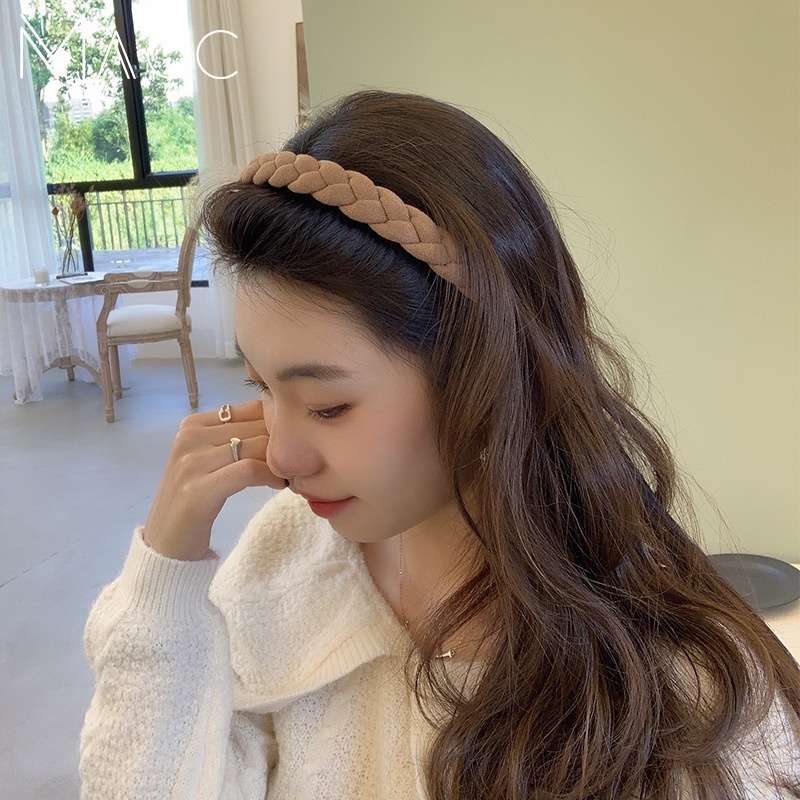 KOREAN TWIST BRAID HEADBAND HAIRBAND WOMEN SOLID ONE COLOR HEAD BAND WIDE HAIR BAND / BANDO BENDO BANDANA KEPANG WANITA WARNA POLOS TEBAL LEBAR