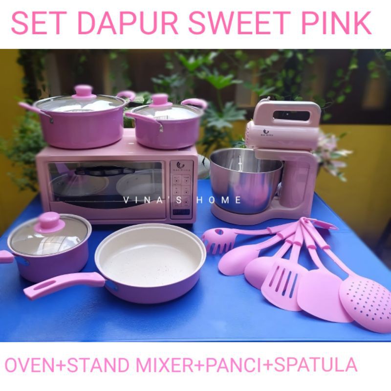 FREE PACKING AMAN paket dapur serba pink panci oven stand FREE PACKING AMAN paket dapur serba pink panci oven stand