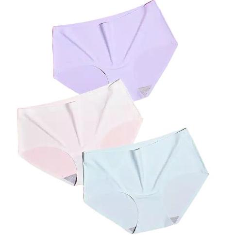 [PRODUK 0RAMV] M-XXXL Celana dalam wanita seamless polos jumbo CD Cewek bigsize Halus Satin Import 3