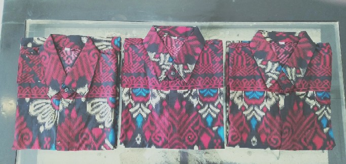 Samhadi Batik Sb026 Kenongo Kemeja Tosca Pende Pekalongan Padi M L Xl Sogan Tulis Halus Kemeja Batik