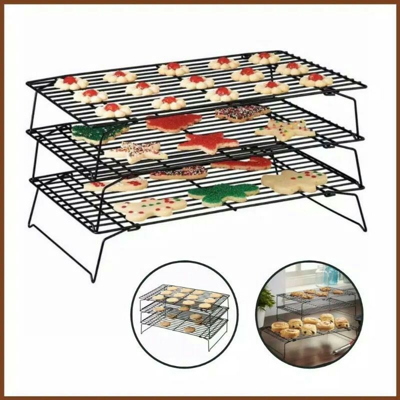 Rak cooling kue susun 3