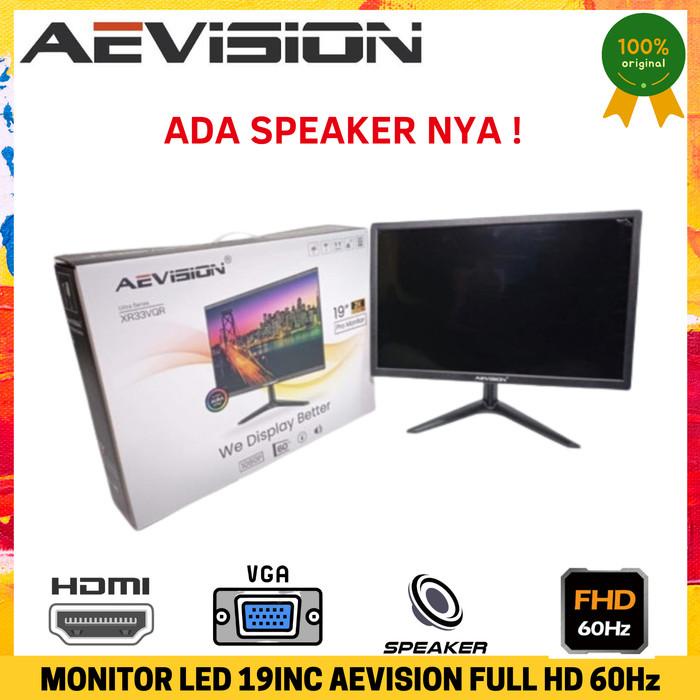 MONITOR 19 inch LED PC GAMING AEVISION HDMI+VGA+USB+AV+Speaker