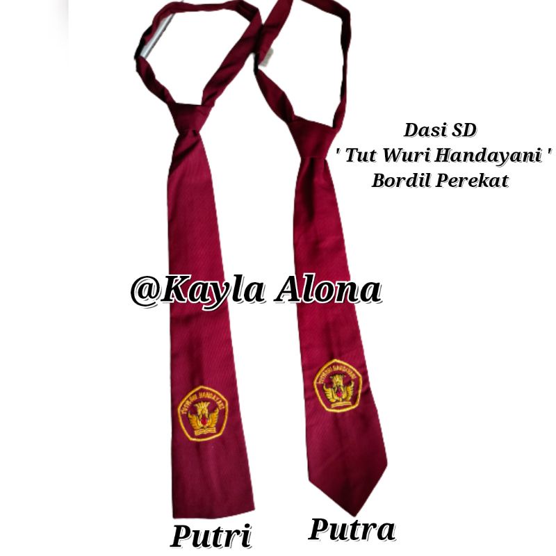 Dasi SDN warna Merah untuk Anak PUTRA PUTRI