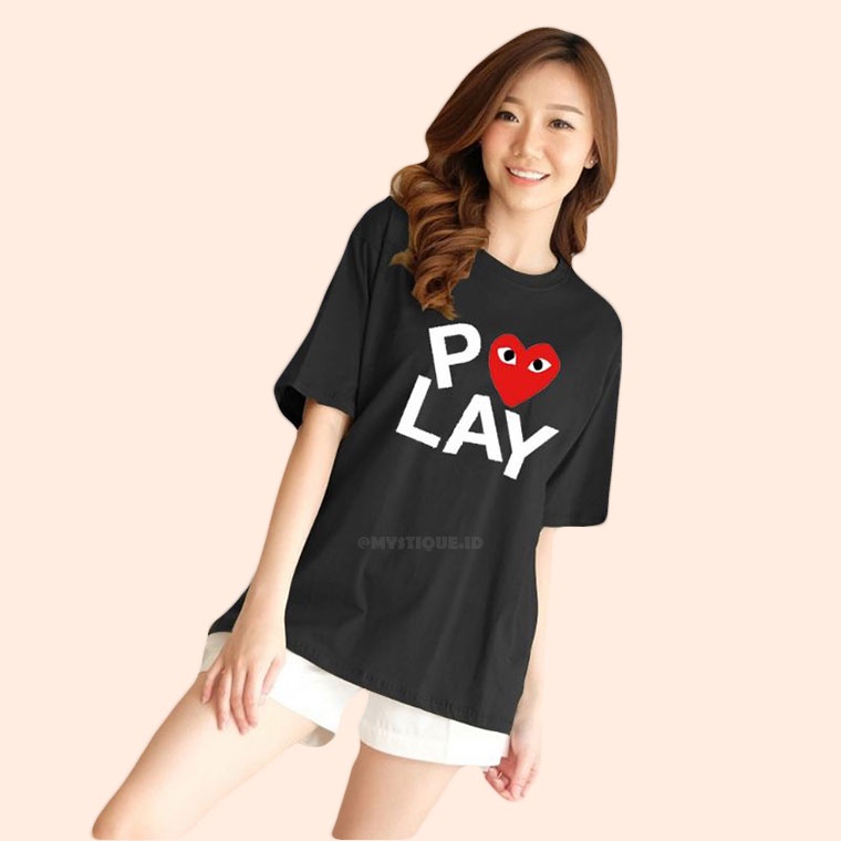 MYSTIQUE.ID - BAJU KAOS PLAYHEART AESTHETIC UNTUK KELUARGA DAN COUPLE