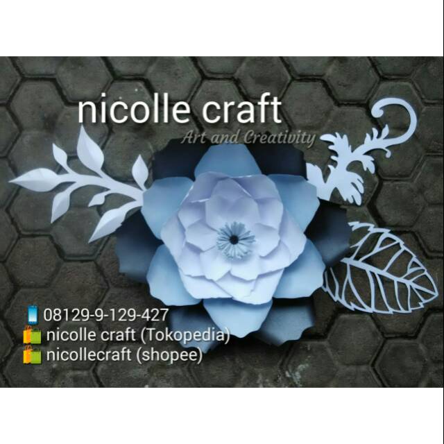 Template Rosemary/template paper flower/cetakan bunga