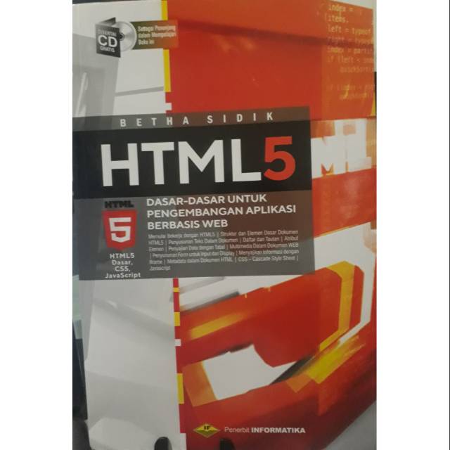

Buku HTML 5 Dasar-dasar untuk pengembangan aplikasi web +CD