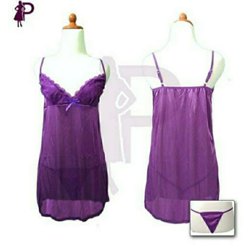 Baju Tidur Wanita / Sexy Lingeri Warna Ungu