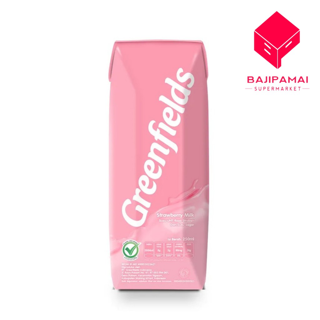 

GREENFIELDS SUSU UHT RASA STROBERI 250ML