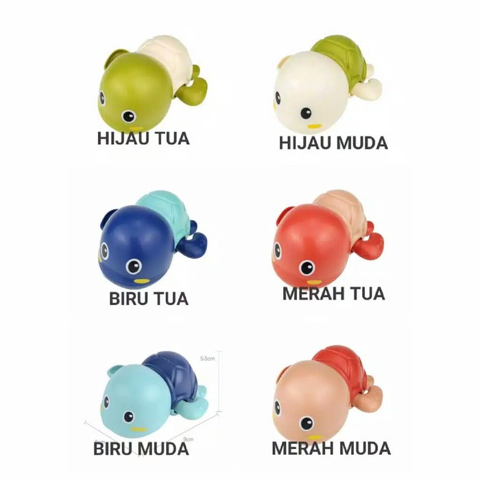 MOMBABY1 Mainan mandi Motif Penyu Kura kura Baru - Mainan mandi Putar anak Kura kura