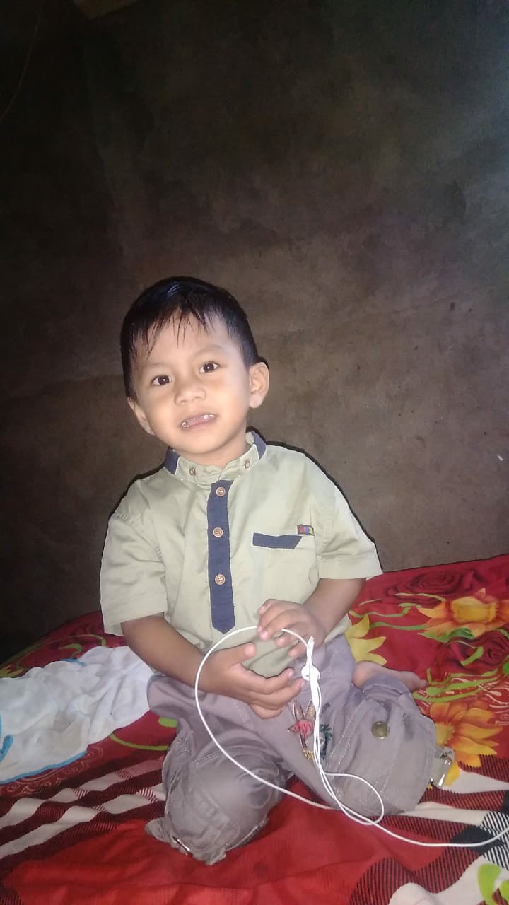 Kemeja Batik Slimfit Couple Ayah Anak Warna Merah Pink Lengan Panjang