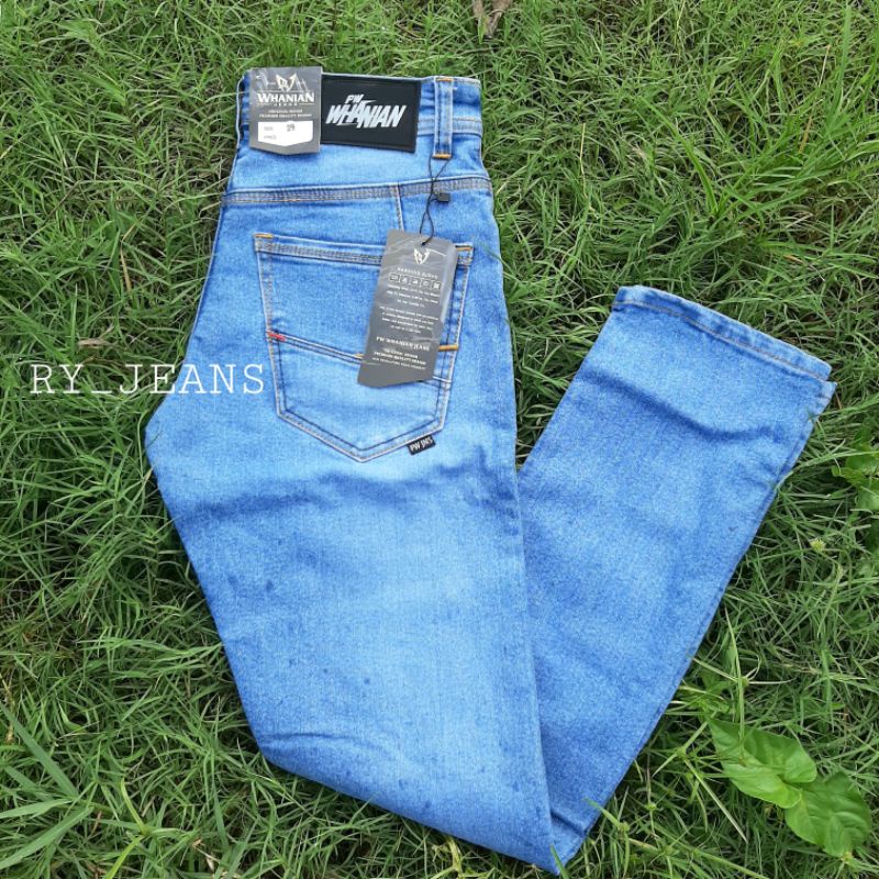 Celana Jeans pria lightblue celana jeans panjang pensil bioblits pria