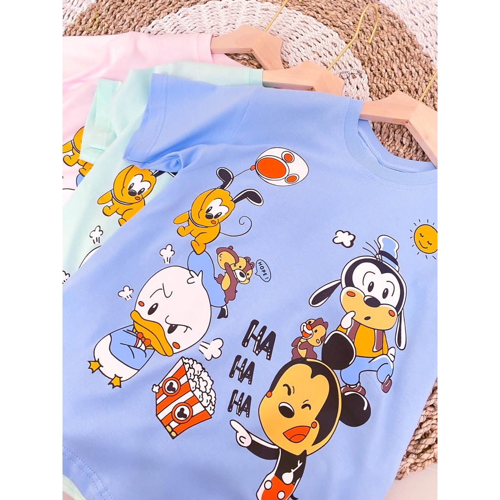 Kaos Anak Lengan Pendek Motif Lucu Baju Kaos Unisex Anak