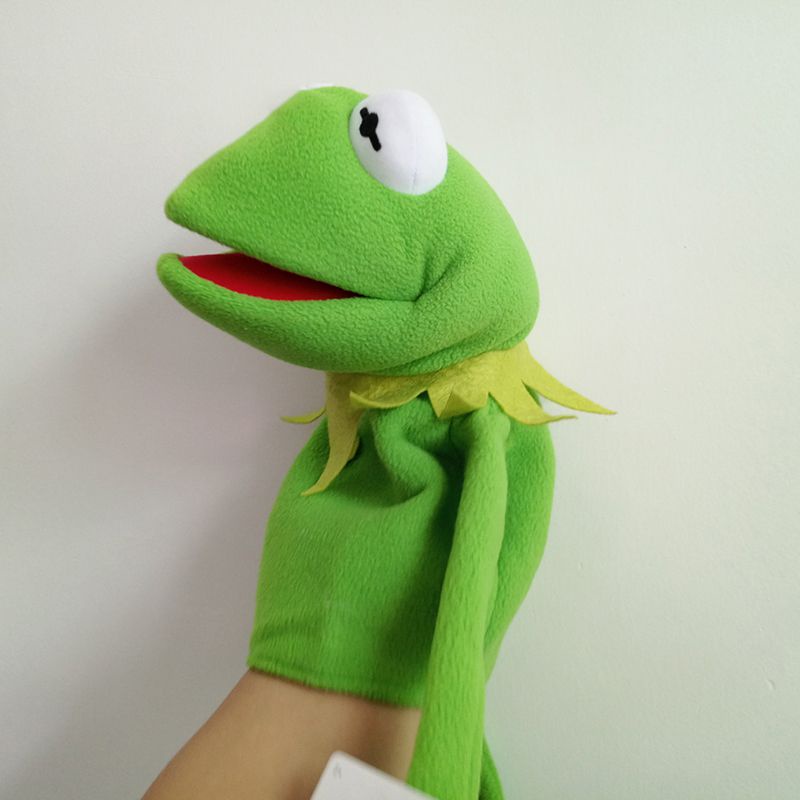 Street The Sesame Show Kermit The Frog Plush Hand Puppet Anak 40cm Mainan Hadiah