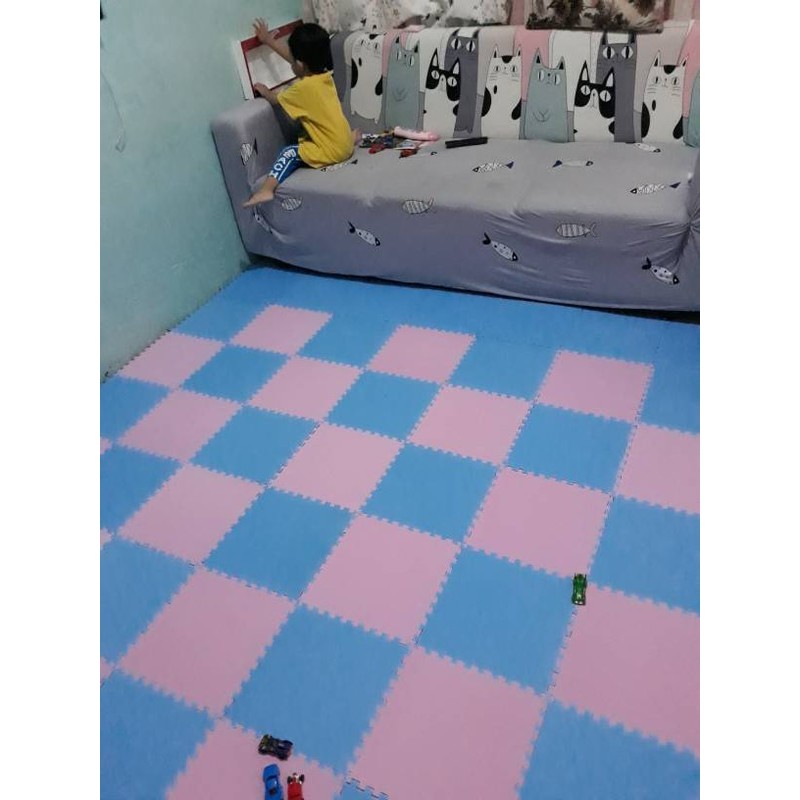 Eva matras Puzzle Polos Karpet lantai 25x25x1cm