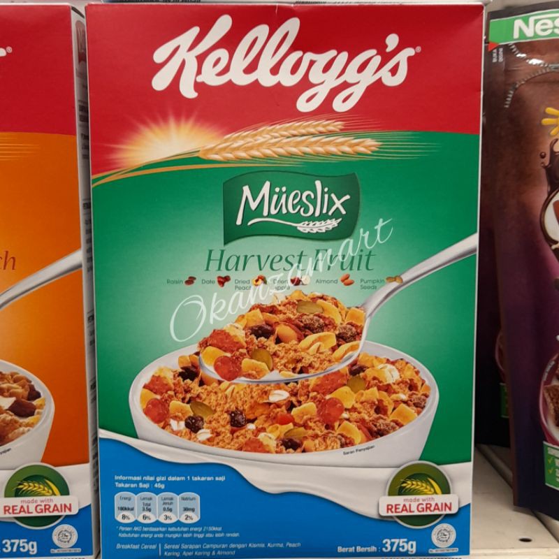 

Kellogg's Kelloggs Muelix Cereal Dua Varian 375gr