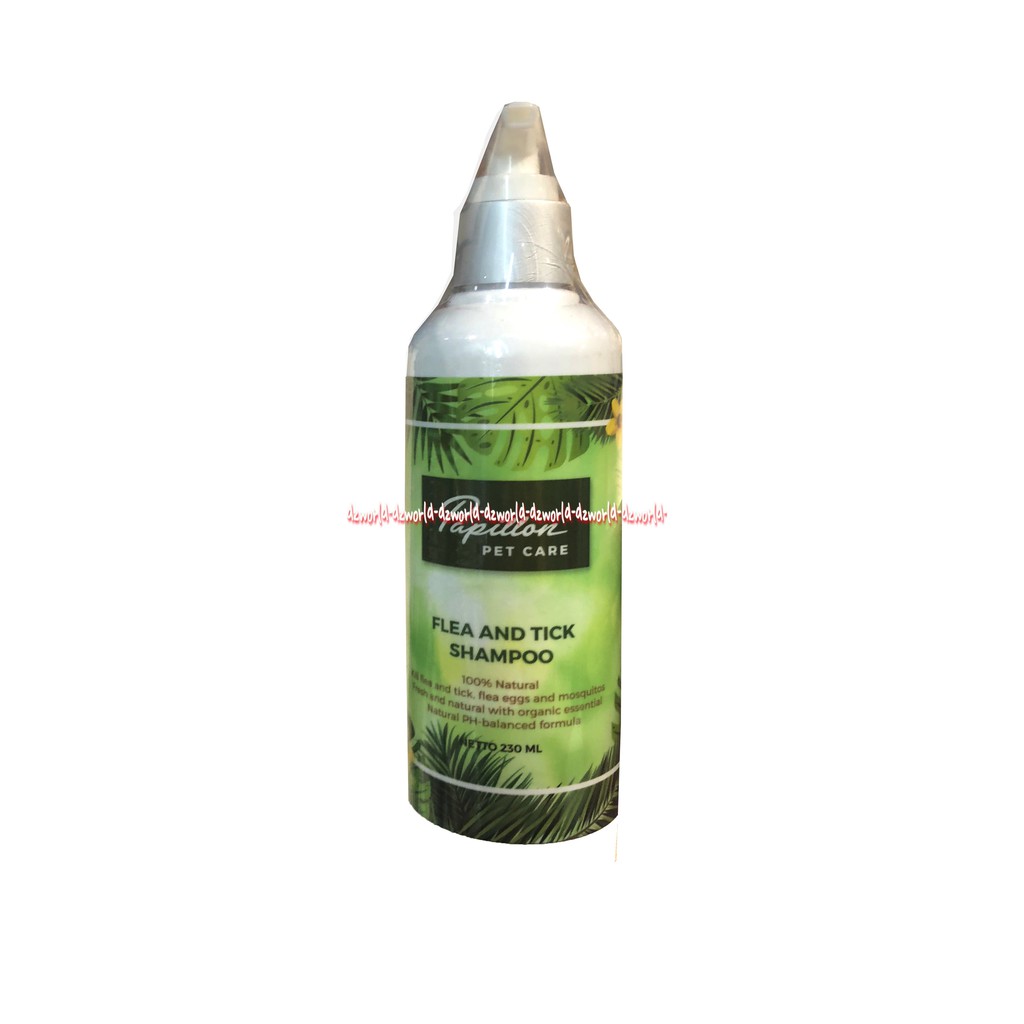 Papillon Pet Care Flea And Tick Shampoo Untuk Kucing Hewan  200ml