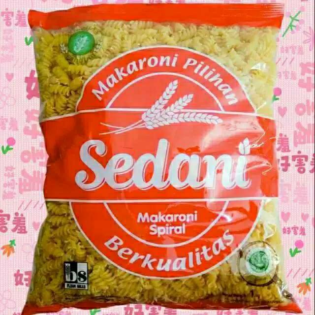 1kg Makaroni Spiral Merk Sedani 1 kg Rebus Skutel