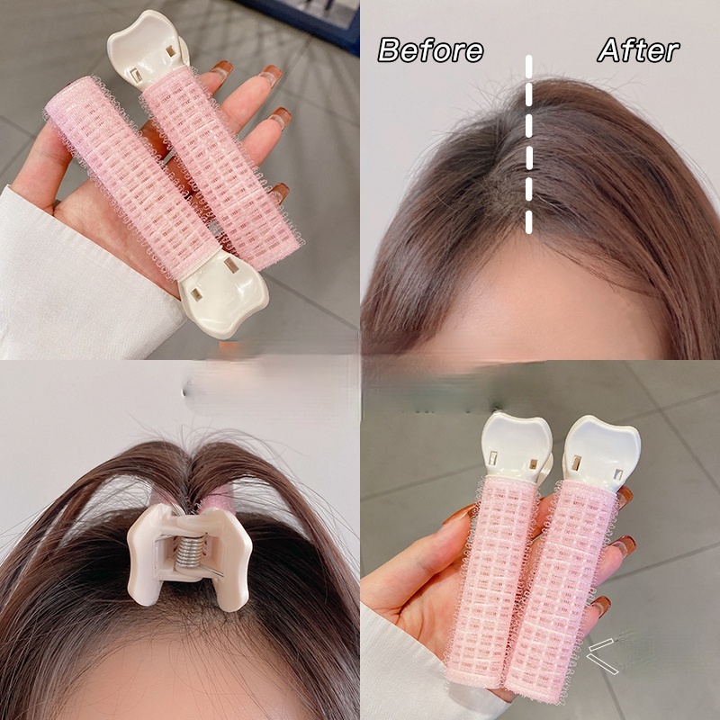 Wig / Rambut Palsu Wanita Model Korea Dengan Poni Built-in Keriting