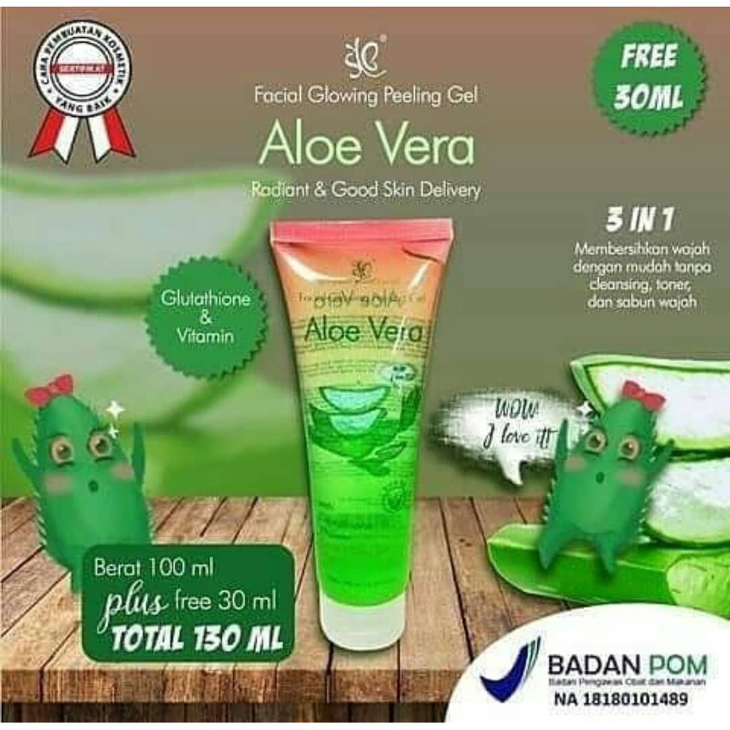SYB Peeling Gel Aloe Vera GEL PEMBERSIH WAJAH FACIAL GLOWING