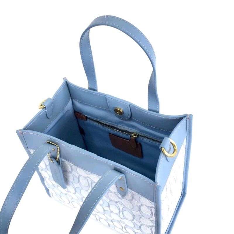 Coach Field Tote 22 In Signature Jacquard (C3865)