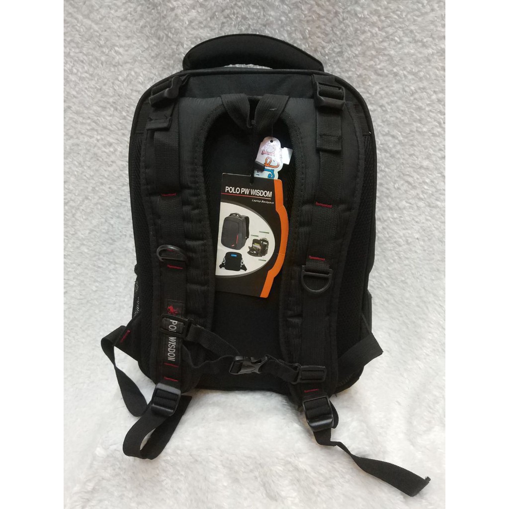 TAS RANSEL BACKPACK POLO WISDOM 788 Import . Bonus Raincover &amp; ADA SAKU LAPTOP. DARENA BAGS BANDUNG