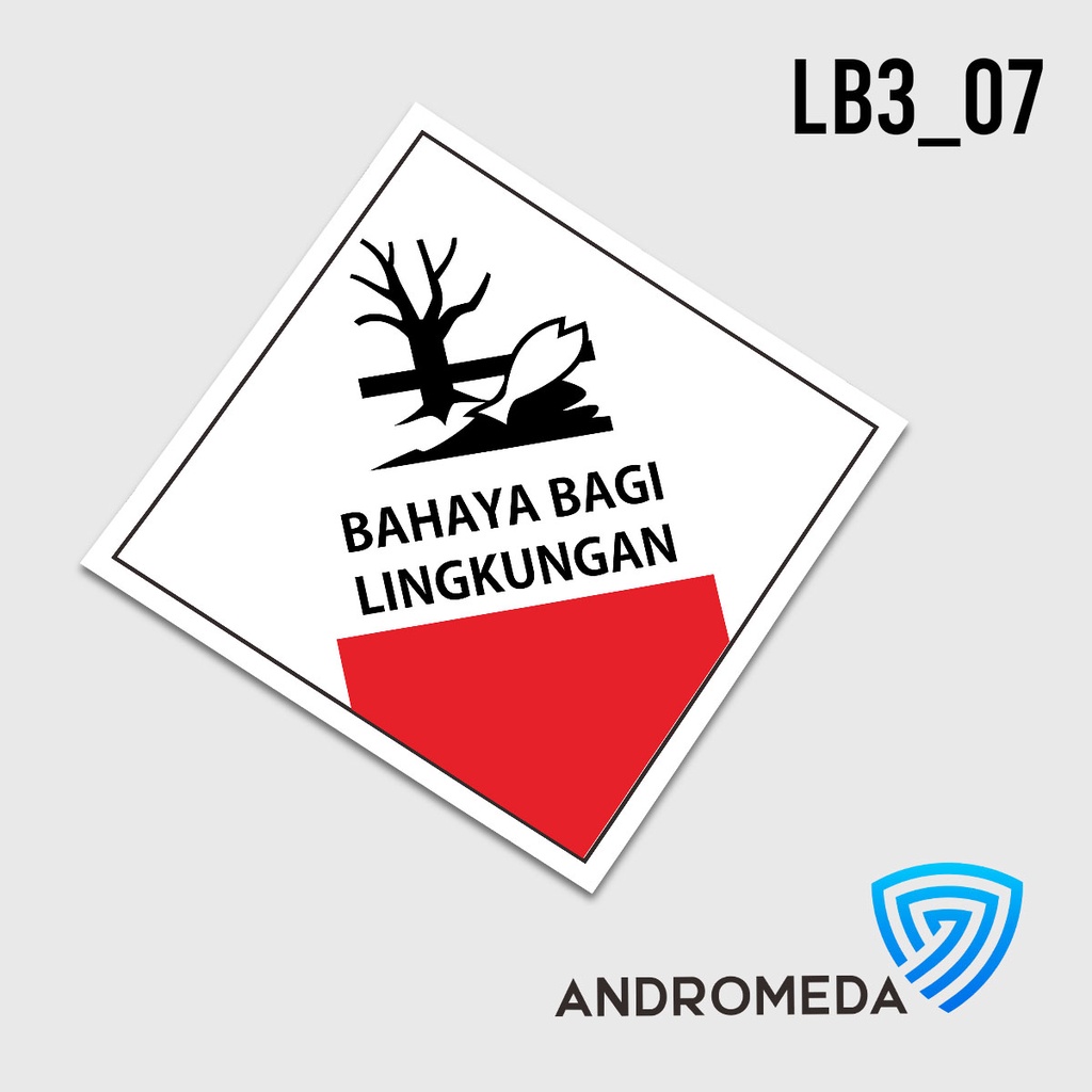 

Safety Stiker Poster Label Limbah B3 LB: Berbahaya Terhadap Lingkungan