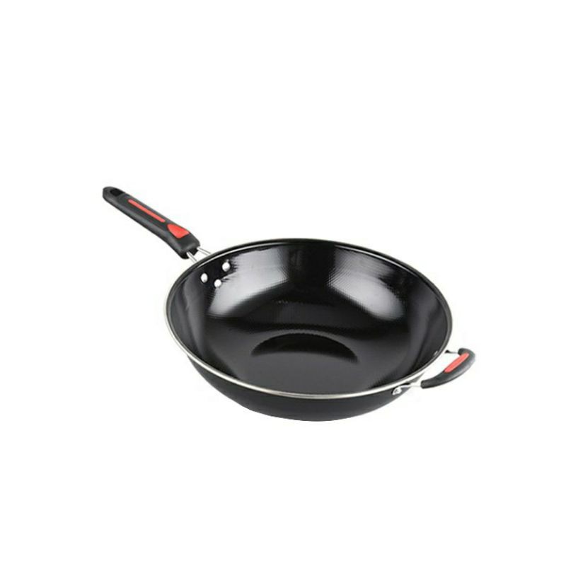 Panci Wajan Goreng Penggorengan Serbaguna Teflon Tutup Kaca GSF-1032 K / G 1032