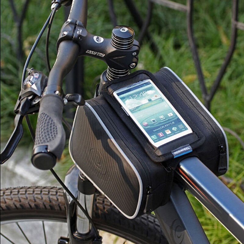 Roswheel Tas Sepeda Waterproof dengan Case Smartphone - ROS12813 - Black