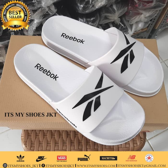 Promo Sandal Slop Pria Wanita ReebokPutihImport