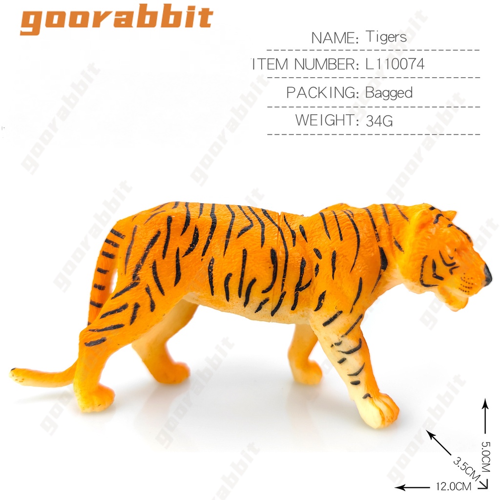 Mainan Action Figure Mini model Binatang Liar Afrika savannah Singa Harimau zebra Gajah Badak Untuk Dekorasi Kue