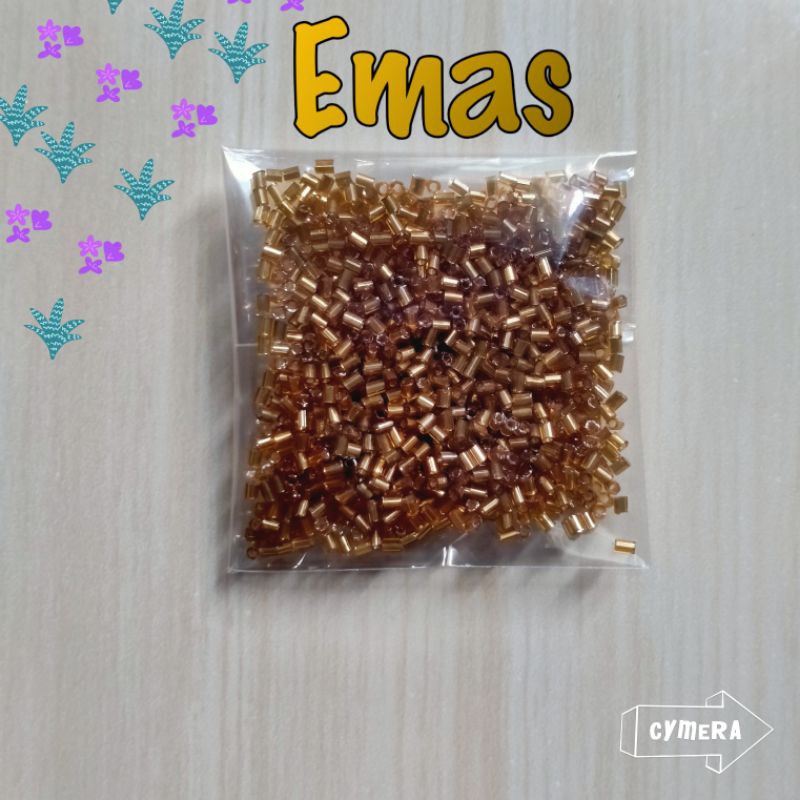 Mote Manik Payet Bambu Patah 10 gram -  Emas