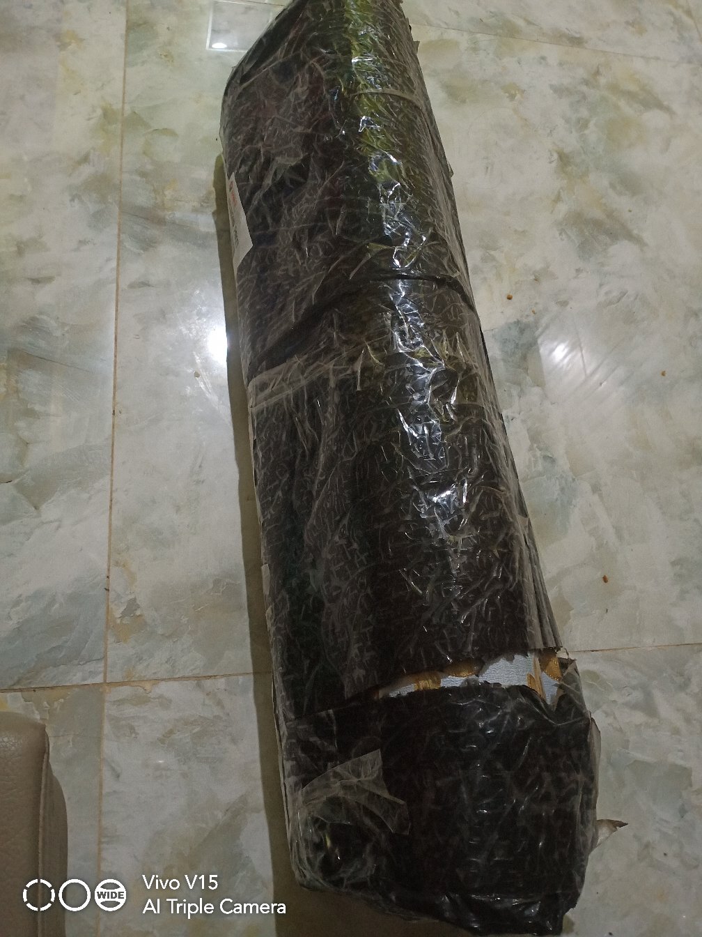 Wallpaper Dinding Klasik Biru Cream Gold Abu Mewah Emboss