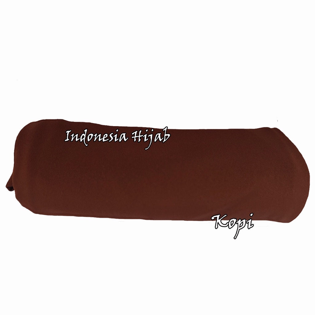 Rok Panjang Jersey Polos Tebal Tidak Nerawang Uk Standart-kopi