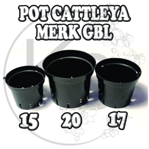 POT ANGGREK CATTLEYA MERK GBL - Pot Hidroponik Tanaman - Pot Plastik - POT GBL - POT ANGGREK