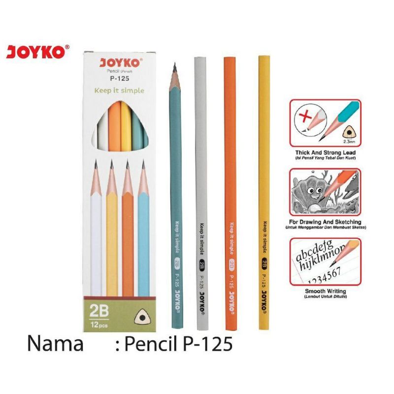 

Pensil 2B Joyko P-125